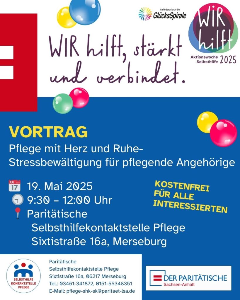 auf dem Bild steht nachfolgender Text: Wir hilft, stärkt und verbindet.