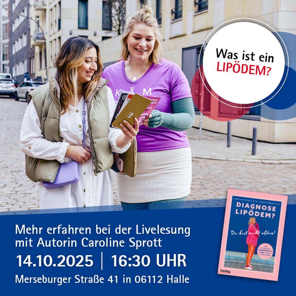 Mutmach-Lesung zum Buch Diagnose Lipödem? Du bist nicht allein!